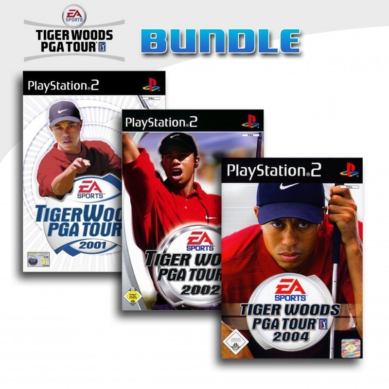 PS2 - Tiger Woods PGA Tour 3er Pack 2 (mit OVP) (gebraucht)