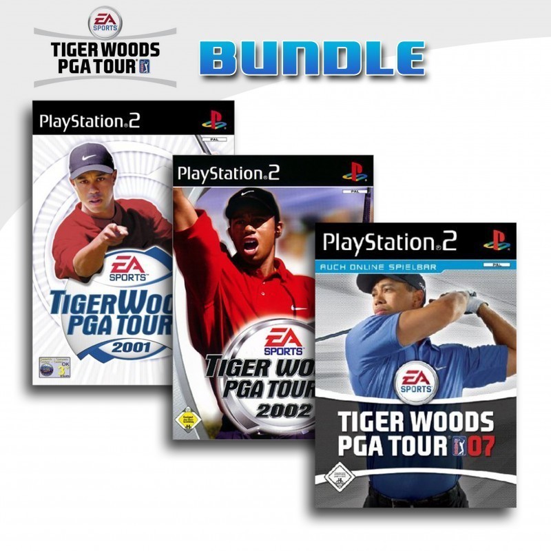 PS2 - Tiger Woods PGA Tour 3er Pack 5 (mit OVP) (gebraucht)