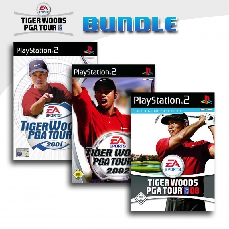 PS2 - Tiger Woods PGA Tour 3er Pack 6 (mit OVP) (gebraucht)