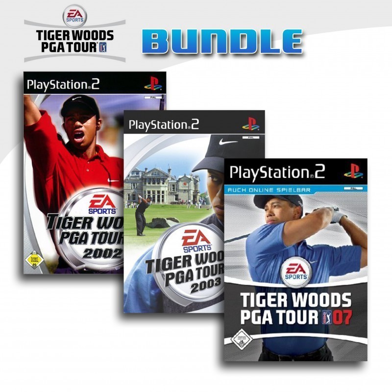 PS2 - Tiger Woods PGA Tour 3er Pack 10 (mit OVP) (gebraucht)