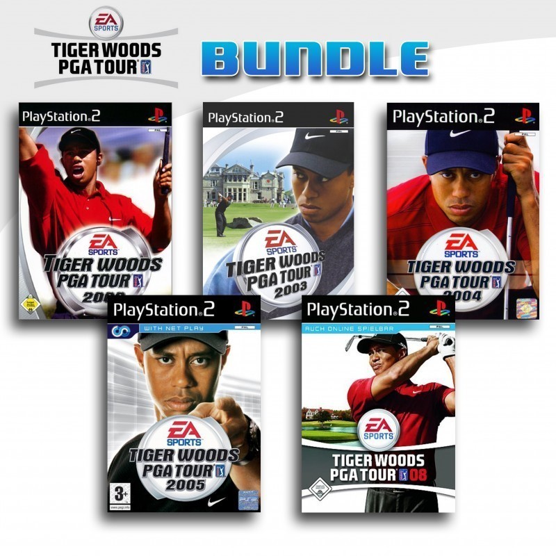 PS2 - Tiger Woods PGA Tour 5er Pack 7 (mit OVP) (gebraucht)