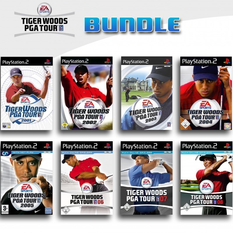 PS2 - Tiger Woods PGA Tour 8er Pack 1 (mit OVP) (gebraucht)
