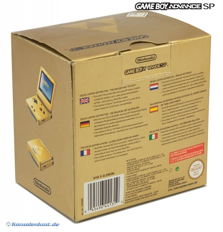 GameBoy Advance Konsole GBA SP #Zelda Limited Edition Zelda
