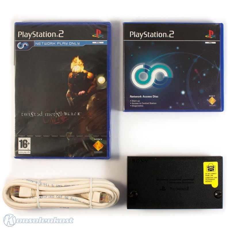 PS2 Twisted Metal Black Online Network Adapter (NEU OVP - Main Image