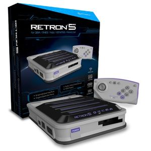 RetroN - RetroN 5 Konsole #grau (für SNES + NES + GB + Mega Drive Spiele) (NEU & OVP)