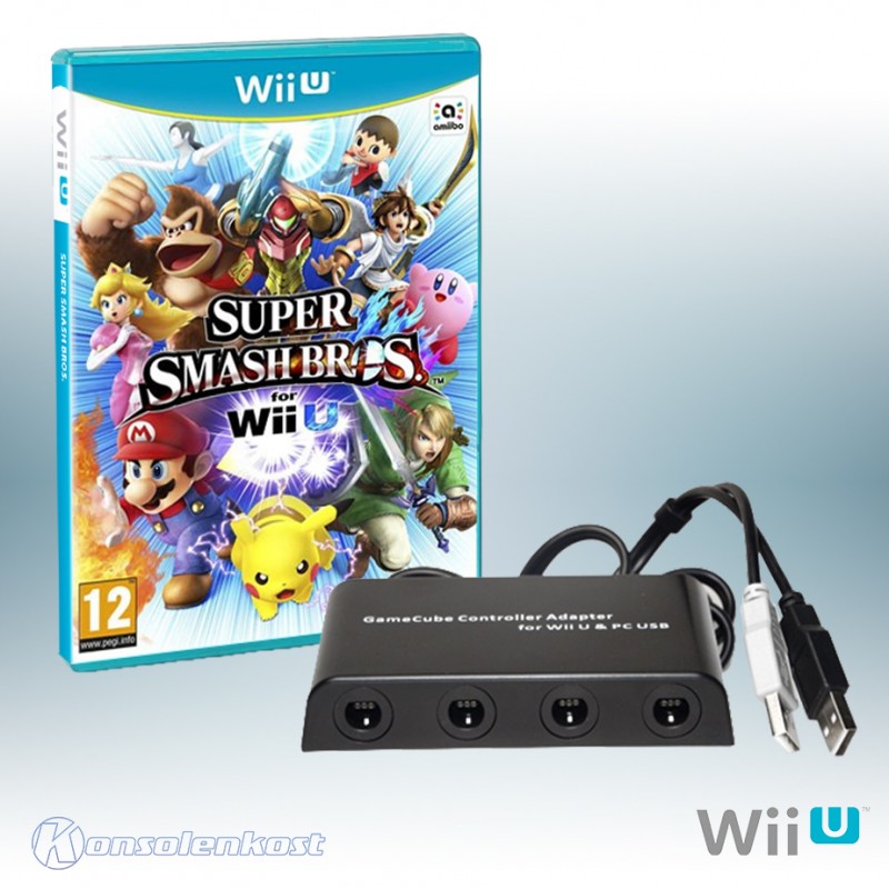 Wii U Super Smash Bros. + GameCube Adapter Konsolenkost