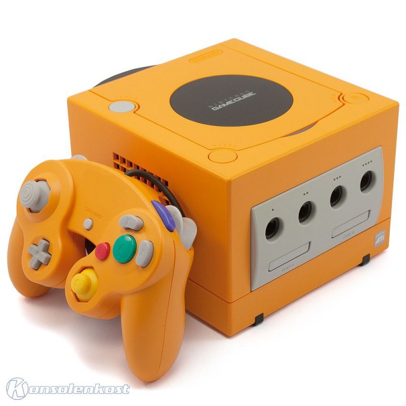 Nintendo GameCube console orange + gamepad + equipment JAPAN eBay