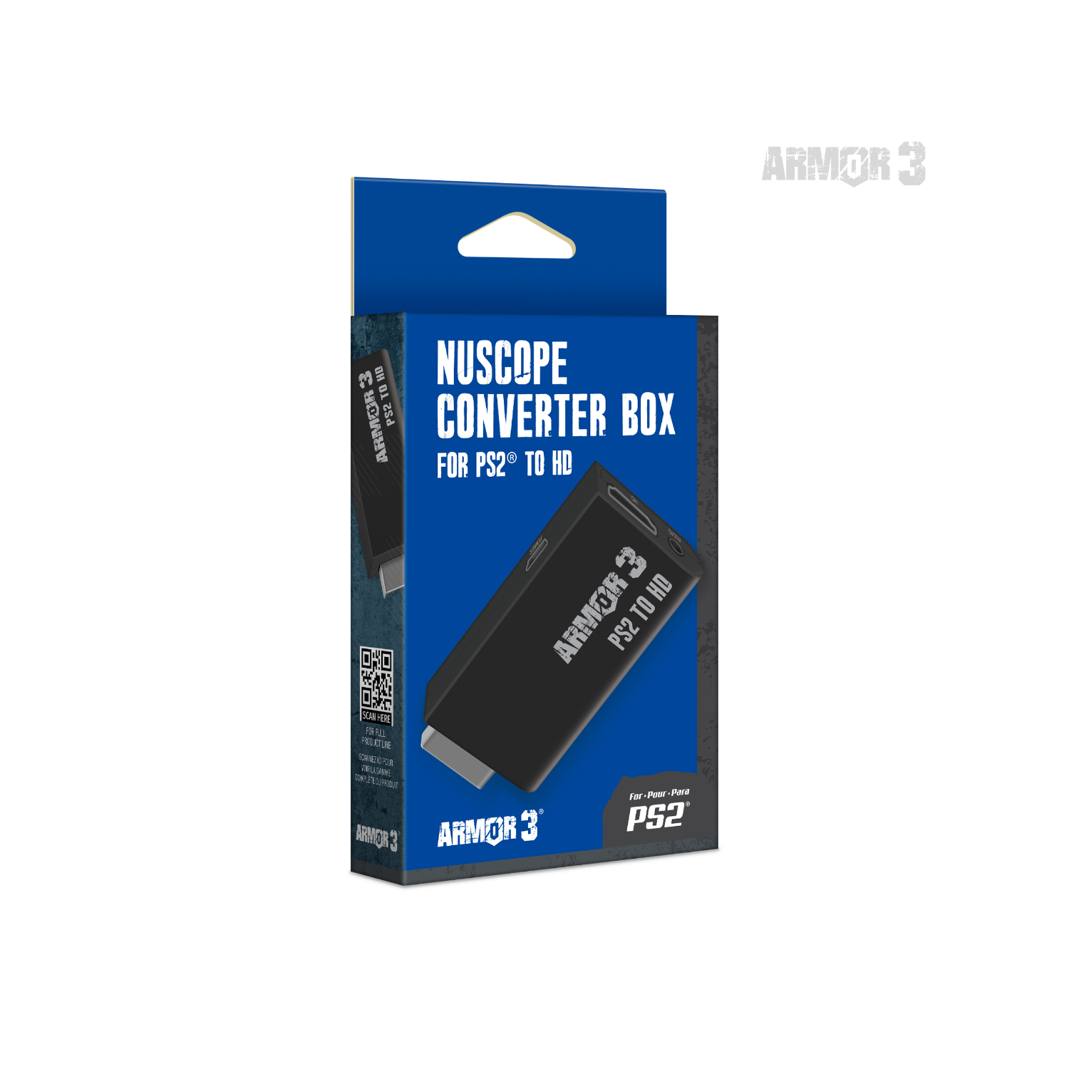 PS2 Nuscope HD Converter Box / PS2 to HDMI Adapter [Armor3] (NEU