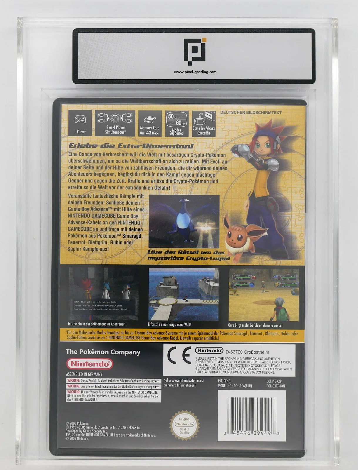 GameCube - Pokemon XD: Der dunkle Sturm / Gale Of Darkness #Pixel Grading  CIB 85 (DE Version) (mit OVP) (gebraucht) NEUWERTIG | Konsolenkost